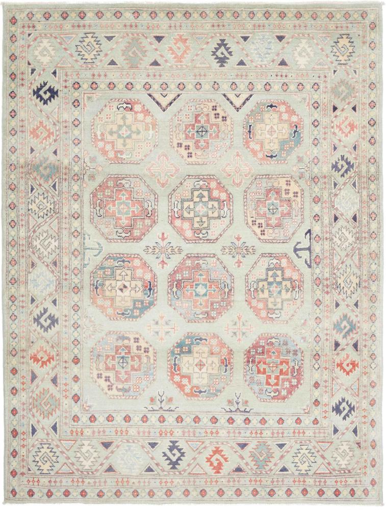 Pakistanischer Teppich Kazak 203x156 203x156, Perserteppich Handgeknüpft