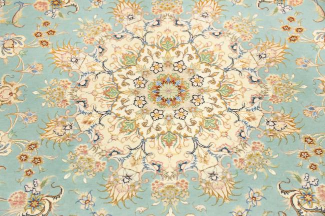 Tabriz 60Raj Signed Silk Warp - 7