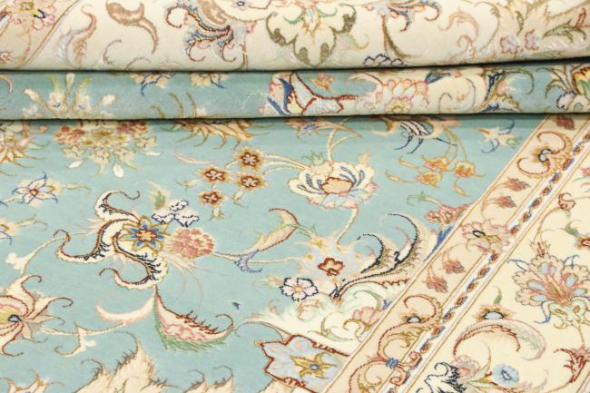 Tabriz 60Raj Signed Silk Warp - 9