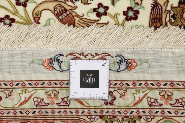 Tabriz 60Raj Signé Chaîne de Soie - 11