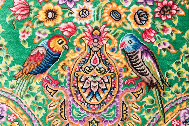 Qum Silk Signed Keyvan - 5