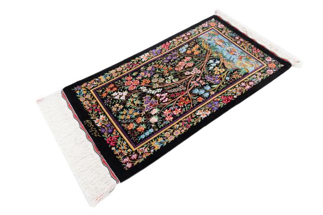 Qum Silk Signed Farsh Amir - 1