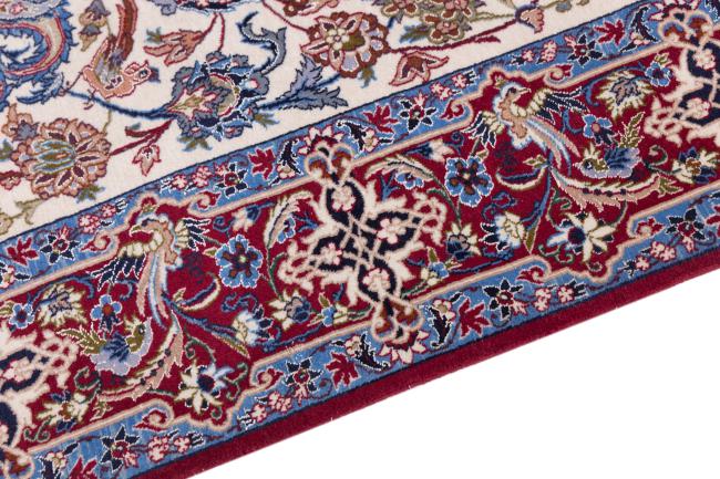 Isfahán Vieja Urdimbre de Seda - 4