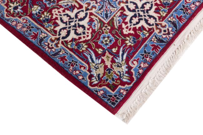 Isfahán Vieja Urdimbre de Seda - 5