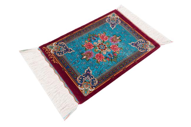 Qum Silk Signed Farsh Amir - 1