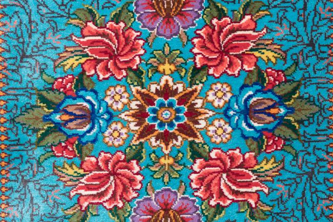 Qum Silk Signed Farsh Amir - 5