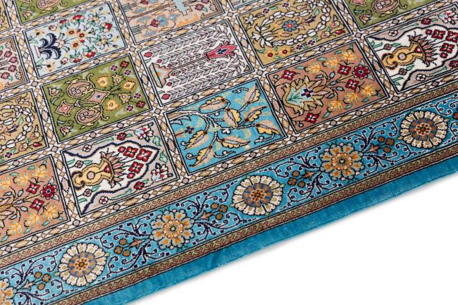 Qum Silk Signed Farsh Amir - 4
