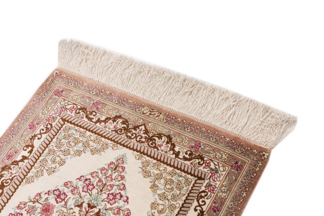 Qum Silk Signed Motevasel - 3