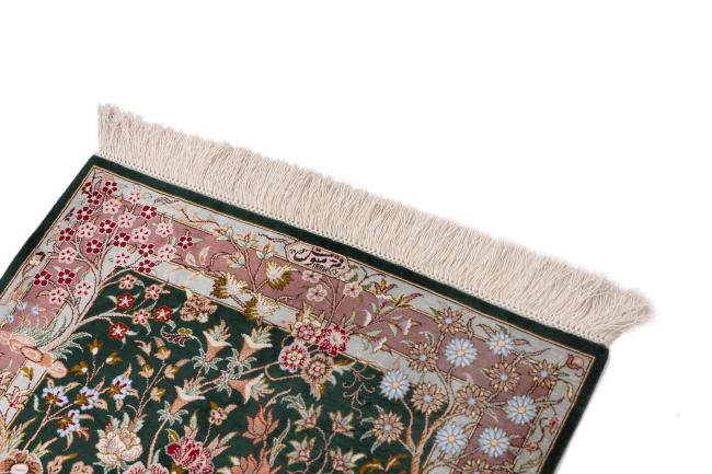 Qum Silk Signed Motevasel - 3