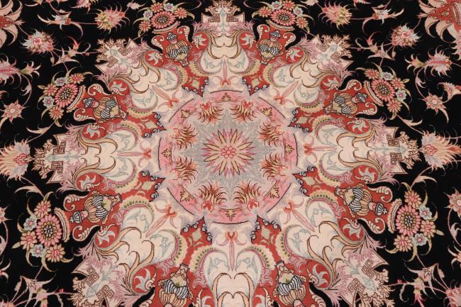 Tabriz 50Raj Chaîne de Soie - 6