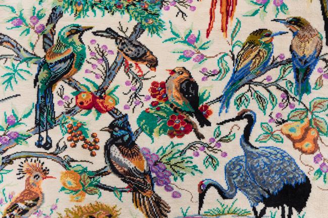 Qum Silk Signed Farsh Taban - 5
