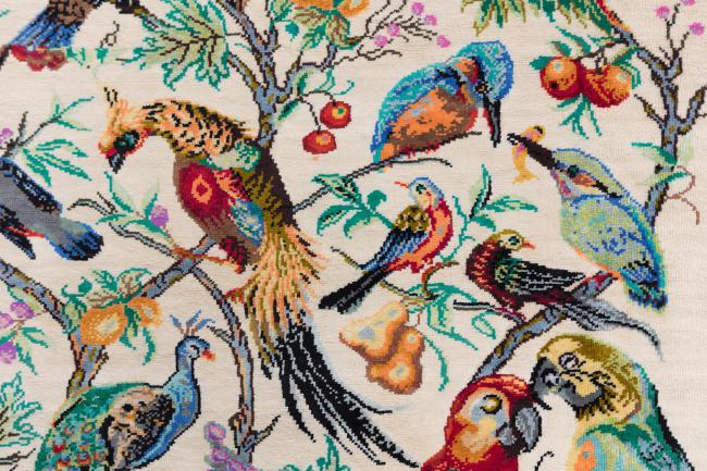 Qum Silk Signed Farsh Taban - 6