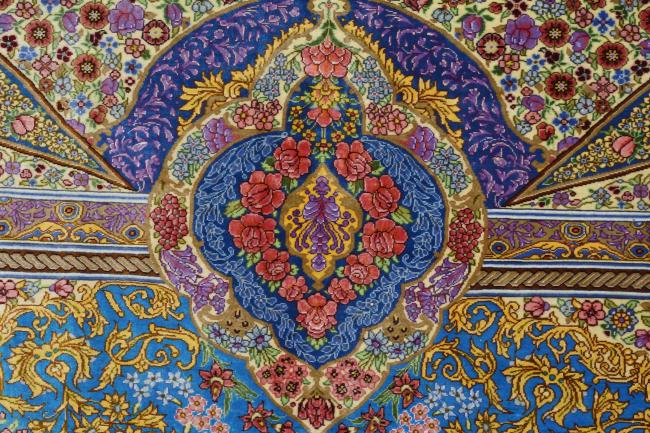 Ghom μετάξι Signed - 1