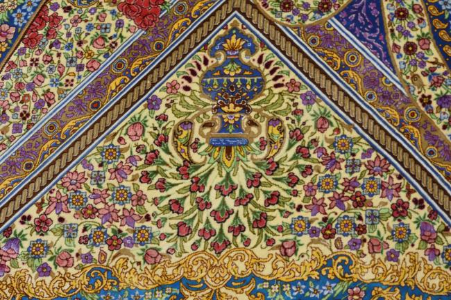 Ghom μετάξι Signed - 3