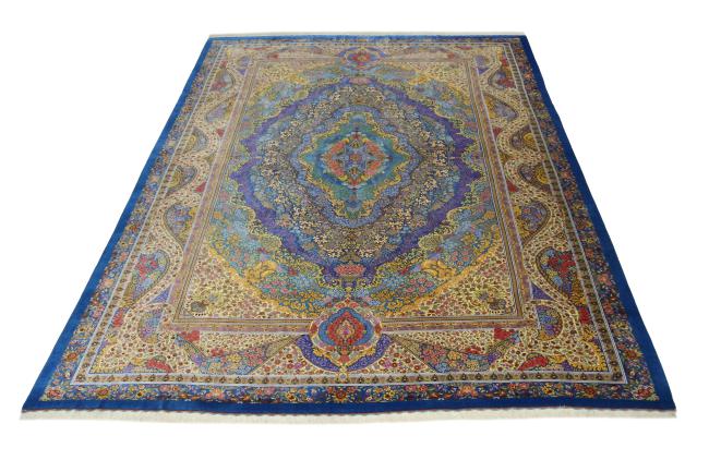 Ghom μετάξι Signed - 11