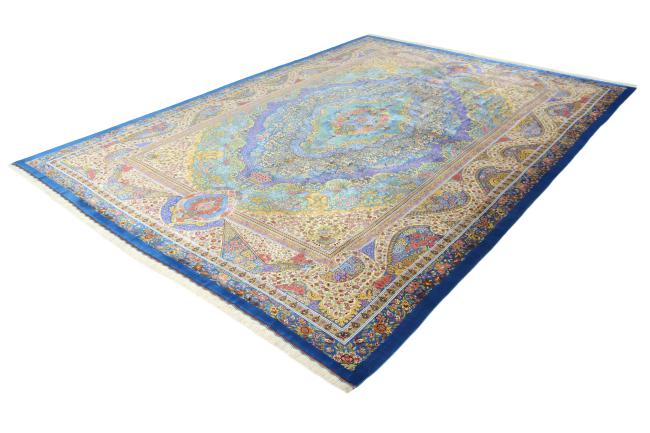 Ghom μετάξι Signed - 12