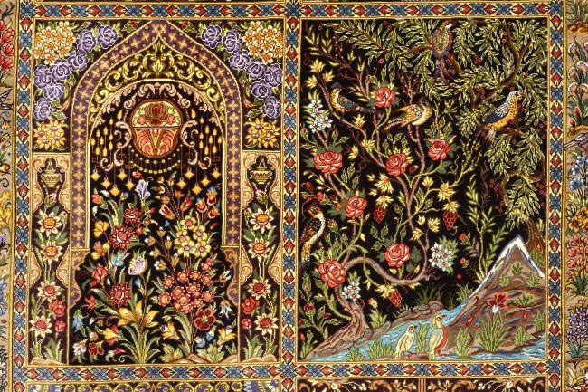 Ghom Selyem Signed - 2