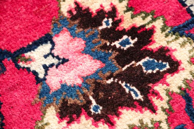 絨毯　mashad carpet ANTIQUE PERSIAN MASHAD BLUE CARPET OF FLORAL DESIGN 380 X