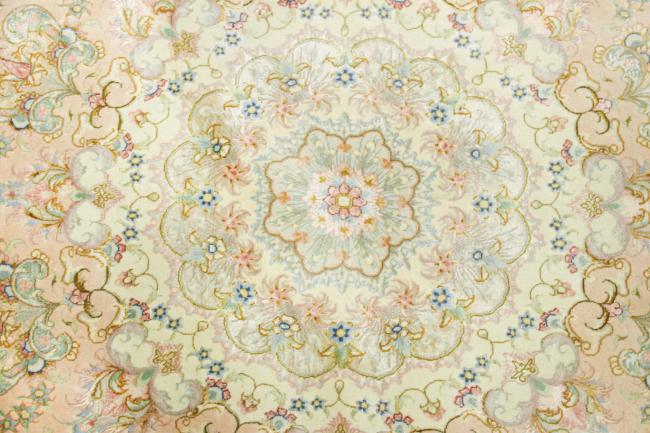 Tabriz 55Raj Firmato Ordito in Seta - 10