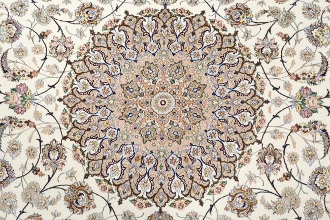 Isfahan Signed Davari Silk Warp - 15