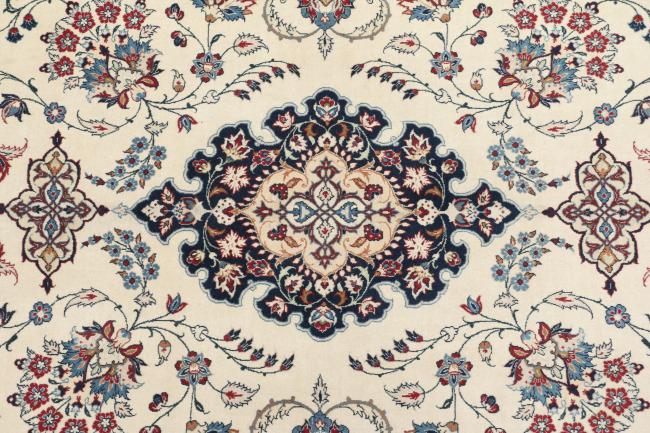 Isfahán Antiguo Urdimbre de Seda - 5