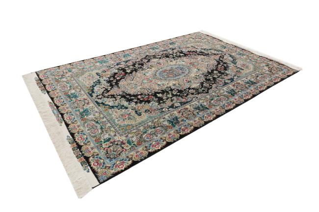 Tabriz 60Raj Signed Silk Warp - 1
