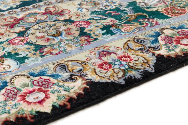 Tabriz 60Raj Signed Silk Warp - 5