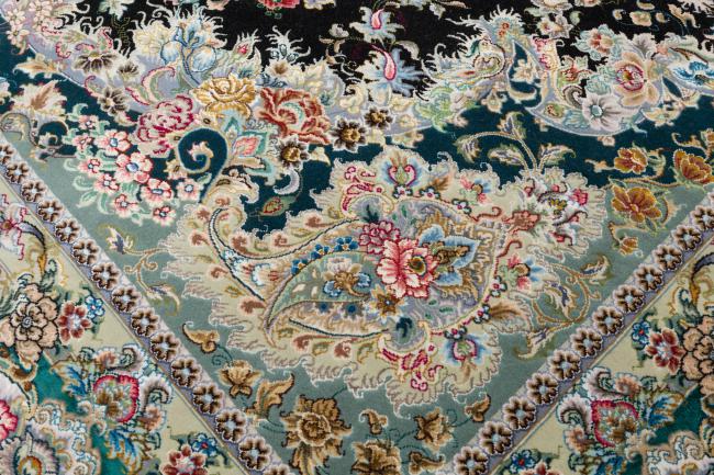 Tabriz 60Raj Signed Silk Warp - 7