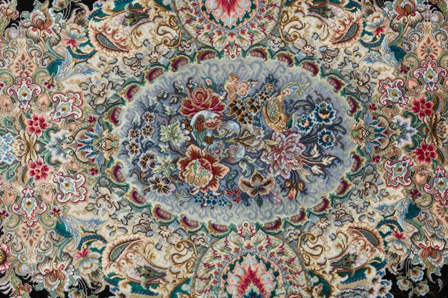 Tabriz 60Raj Signed Silk Warp - 8