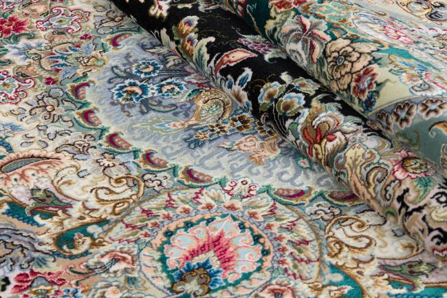 Tabriz 60Raj Signed Silk Warp - 11