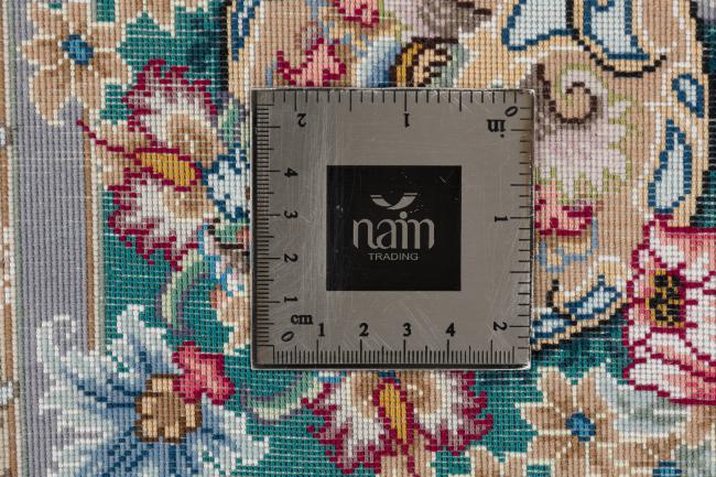 Tabriz 60Raj Signed Silk Warp - 12