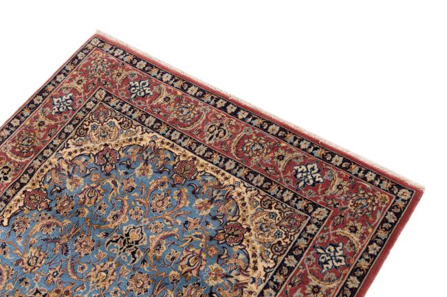 Isfahan Gammel Signed Silkerenning - 3