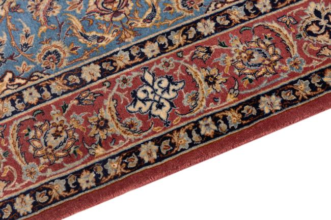 Isfahan Gammel Signed Silkerenning - 4