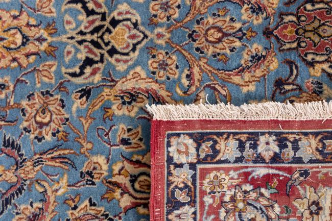 Isfahan Gammel Signed Silkerenning - 6