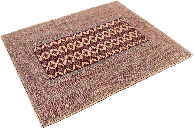 Turkaman Vieja Urdimbre de Seda - 2