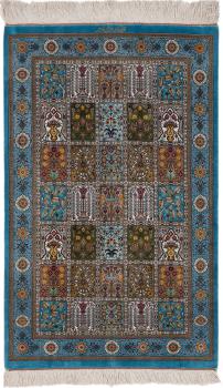 Qum Zijde Signed Farsh Amir 92x59