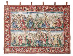 Chinois Gobelin Verdure Antique 126x90