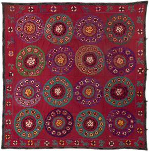 Kilim Suzani mit seide 236x236