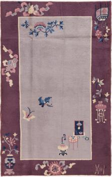 中国 シルク Peking オールド 149x100