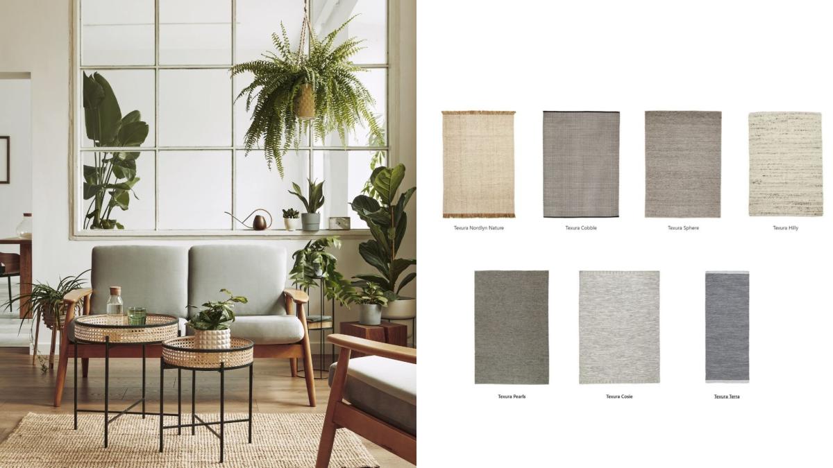 Texura Nordlyn Nature, Cobble, Pearls, Cosie Teppiche: diskrete vævetæpper til opholdsrum