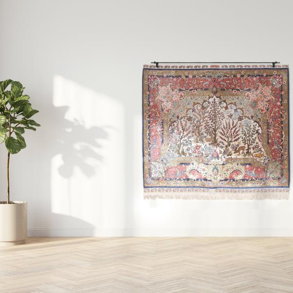 Tapis oriental élégant en tant que décoration murale