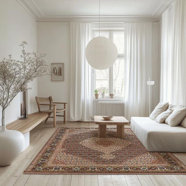 Classic Tabriz carpet 40Raj with intricate knotting