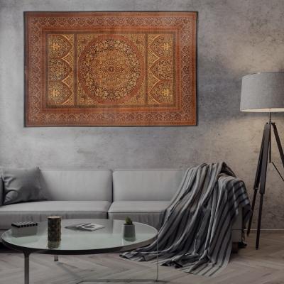 Orientáliszőnyeg hagyományos medál mintával, mint fali dekoráció