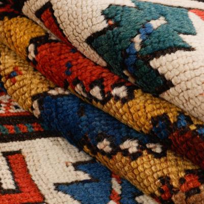 Nærbillede af håndknyttede Kazak Antik Genje tæppe