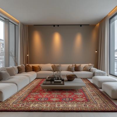 Wohnzimmer im mediterran-ländlichen Stil 