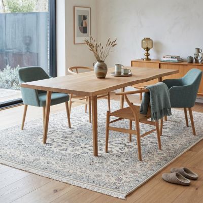 Oriental rugs in the modern dining room