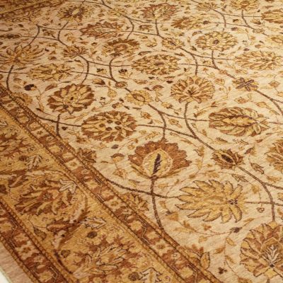 Detailní záběr na vlněný koberec Ziegler