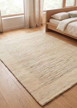 Hand-Knotted Gabbeh Rug in the Bedroom