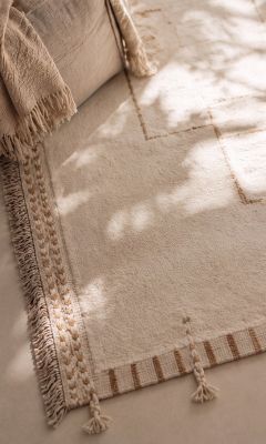 Heller Berber Teppich in Beige für eine warme und gemütliche Einrichtung