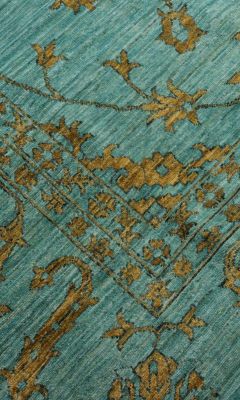 Colored Vintage Teppich mit modernem Farbkonzept und orientalischem Muster